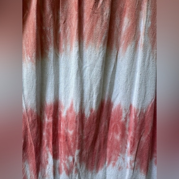 KNOX ROSE Coral Tie-Dye Bohemian Midi Dress Size XXL Flowy Beautiful Boho Beach - Picture 12 of 12
